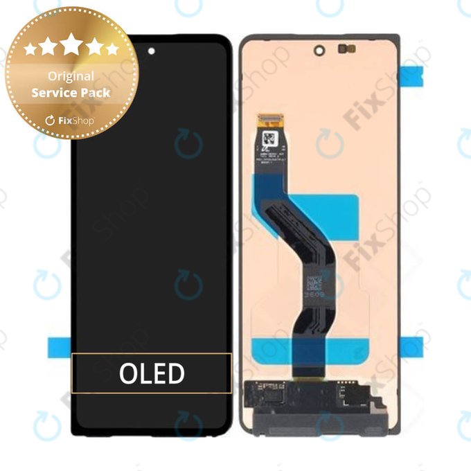 дисплей OLED за Samsung Z Fold 5 F946B, Тъчскрийн без рамка (външен), GH82-31849A, Genuine Service Pack