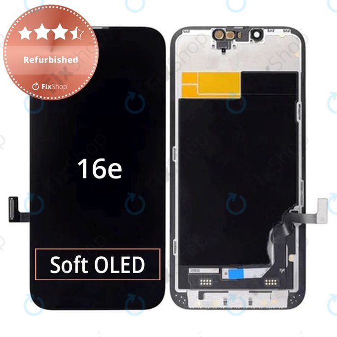 Дисплей за iPhone 16e, 17e, Тъчскрийн с рамка, Refurbished