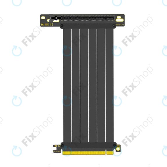 PCIe 4.0 x16 riser кабел за видеокарта, 20cm, черен