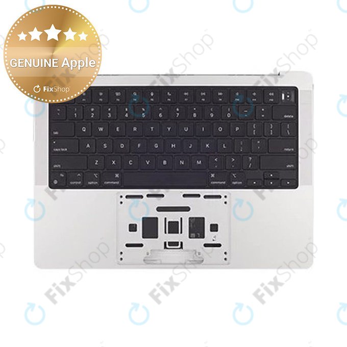Горен корпус с клавиатура за MacBook Pro 14", A2442 (2021), A2779 (2023), с US клавиатура и батерия, Silver, 661-21973, Genuine Apple
