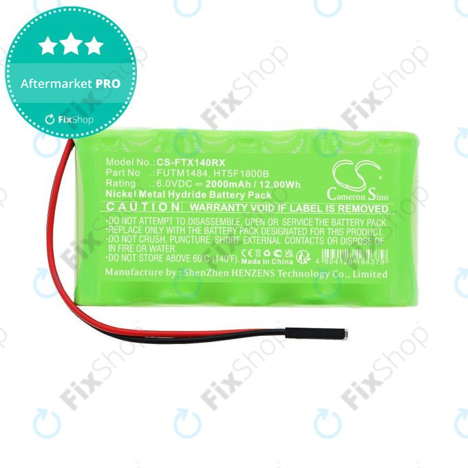 Батерия за Futaba 14SG, 4PKS, 2000mAh, Ni-MH, 6V, FUTM1484, HQ