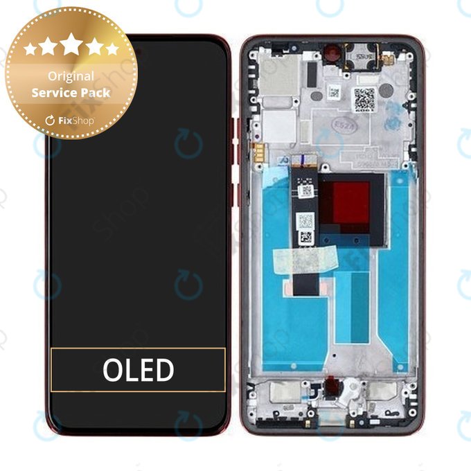 Дисплей за Motorola Edge 50 Neo, Poinciana, Тъчскрийн с рамка, 5D68C28684 Genuine Service Pack