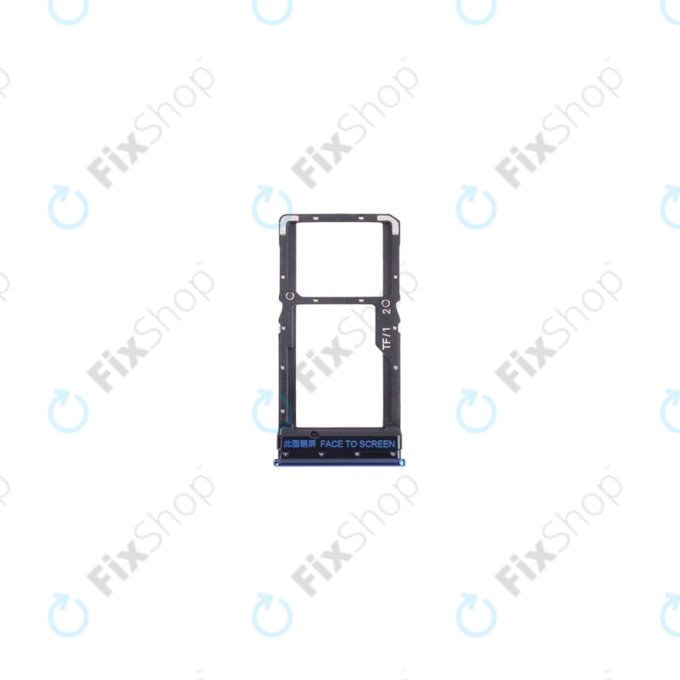 SIM with SD държач за Xiaomi Poco X3 Pro, син, Blue