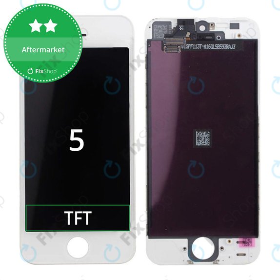 Дисплей за iPhone 5, White, Тъчскрийн с рамка