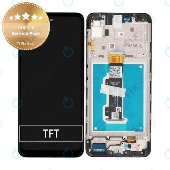 дисплей за Motorola Moto E30, E40, Тъчскрийн и рамка, 5D68C19697, Genuine Service Pack