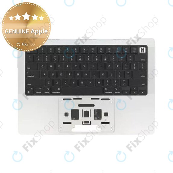 Горен корпус с клавиатура за MacBook Pro 14", A3185 (2024), с US клавиатура и батерия, Silver, 661-50211, Genuine Apple