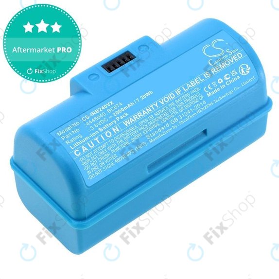 Батерия за iRobot Braava Jet 240, 241, 244, 245, Mopping Robot, 4446040, BC674, Li-Ion 3.6V 2000mAh, HQ