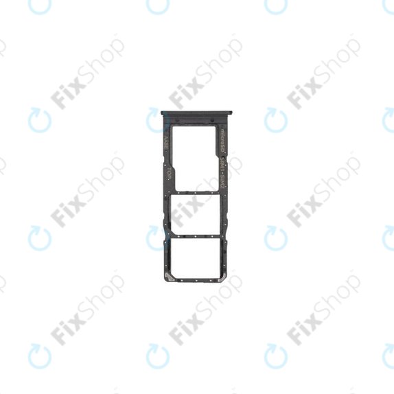 SIM държач за Samsung A12 A125F, GH98-46124A, черен, Black, Genuine Service Pack