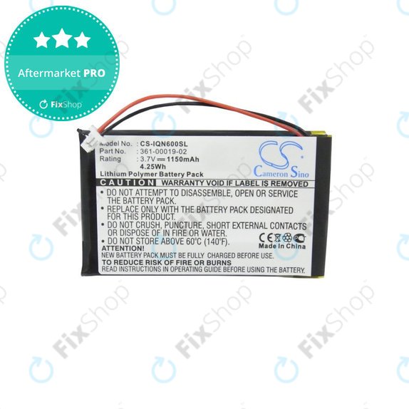 Батерия за Garmin Nüvi 660, 660 FM, 1150mAh, Li-Pol, 3.7V, 361-00019-02, HQ