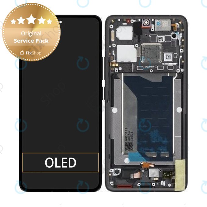 Дисплей за Xiaomi Poco F7 Ultra 5G, тъч стъкло с рамка, Black, 5600150O11U00, Genuine Service Pack