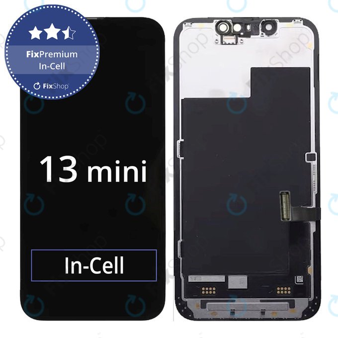 Дисплей In-Cell FHD за iPhone 13 Mini, Тъчскрийн с рамка, FixPremium