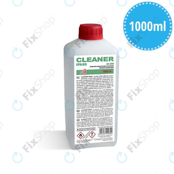 Изопропилов алкохол 60%, 1000 мл, Cleanser IPA