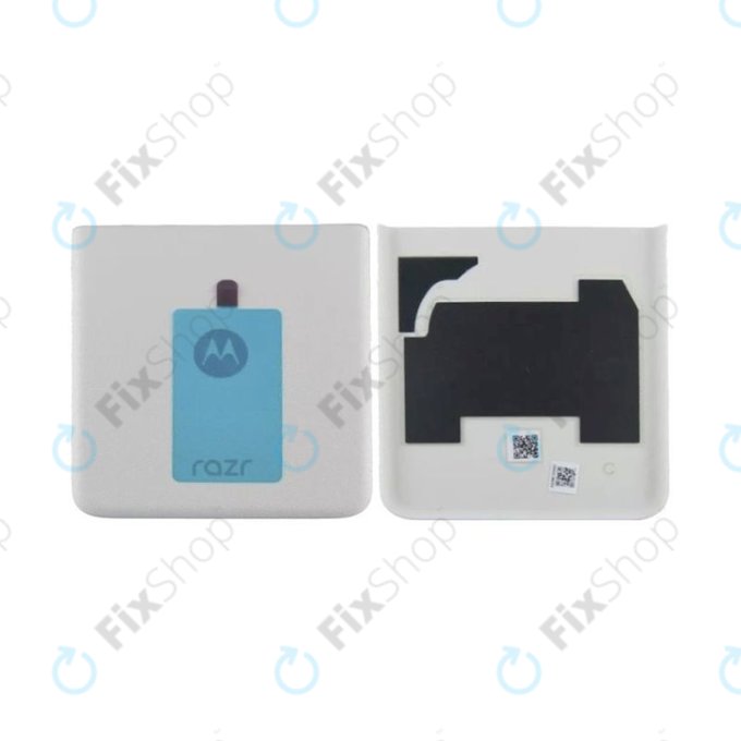 Капак на батерията за Motorola Razr 40, 5S58C22940, Bottom, Vanilla Cream, Genuine Service Pack
