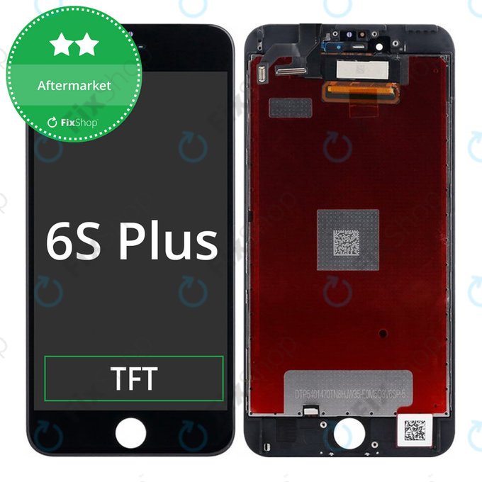 Дисплей за iPhone 6S Plus, Black, Тъчскрийн с рамка