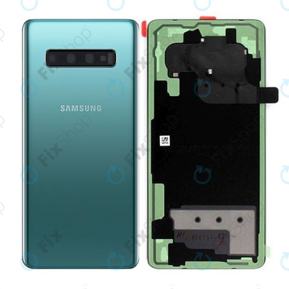 Капак на батерията за Samsung S10 Plus G975F, GH82-18406E, Prism Green, Genuine Service Pack