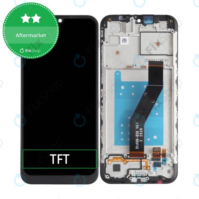 дисплей за Motorola Moto E6i XT2053-5, Тъчскрийн и рамка, TFT