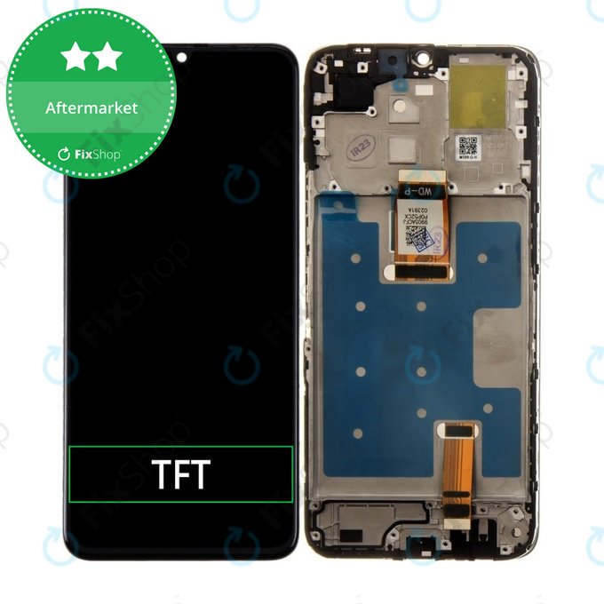 дисплей за Honor X6a, Тъчскрийн и рамка, Midnight Black, TFT