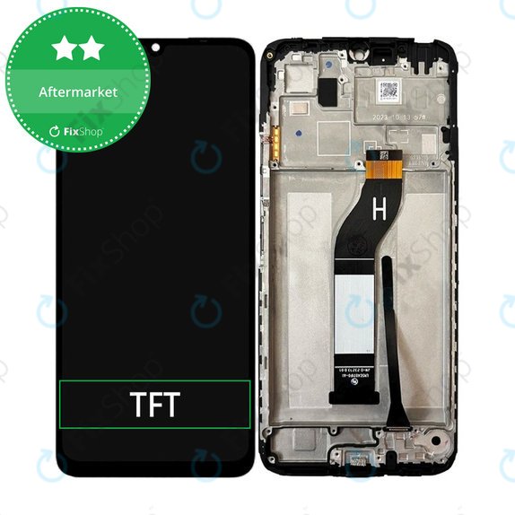 дисплей за Xiaomi Redmi 13C 23100RN82L 23106RN0DA, Тъчскрийн и рамка, Midnight Black, TFT