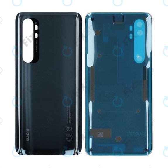 Капак на батерията за Xiaomi Mi Note 10 Lite, 550500006O1L, 550500006P4J, Midnight Black, Genuine Service Pack