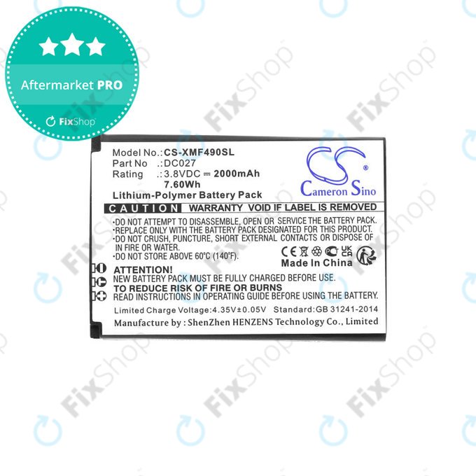 Батерия за Xiaomi F490 4g, 2000mAh, Li-Pol, 3.8V, DC027, HQ
