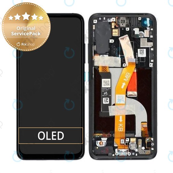 дисплей за Asus Zenfone 8 ZS590KS, Тъчскрийн и рамка, 90AI0061-R20010, Obsidian Black, Genuine Service Pack