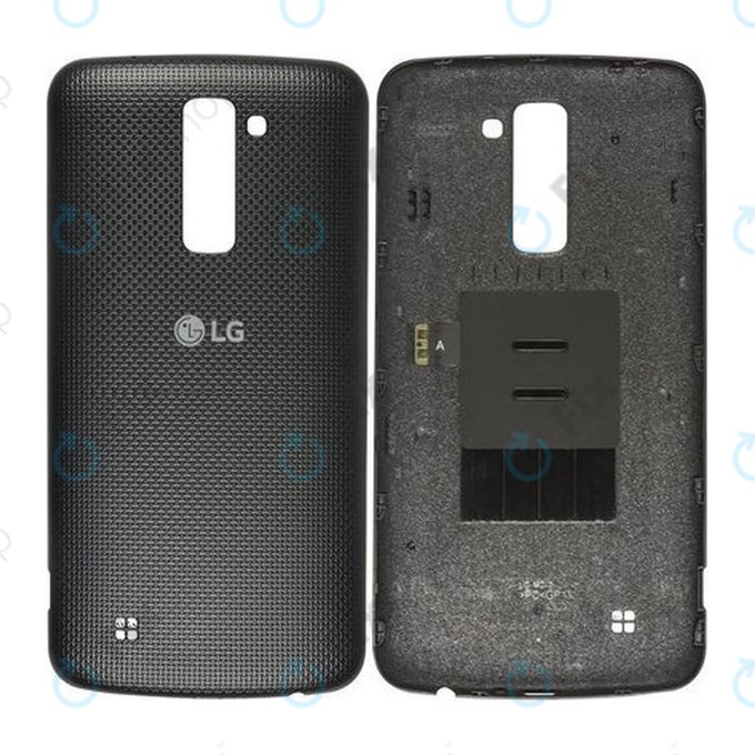 Капак на батерията за LG K10 K420N, черен, Black, ACQ89015001, Genuine Service Pack