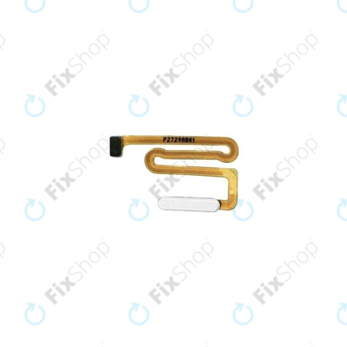 Сензор за пръстов отпечатък с гъвкав кабел за Samsung A04S A047F, GH96-15278B, бял, White, Genuine Service Pack