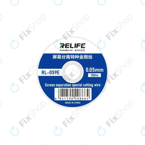 Тел за разделяне на LCD дисплеи, 0.05mm x 100m, Relife RL-059E