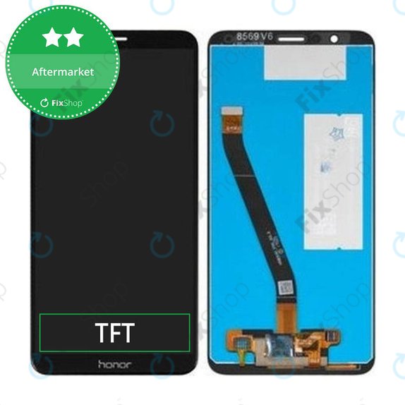дисплей за Huawei 7X, Тъчскрийн без рамка, черен, Black, TFT