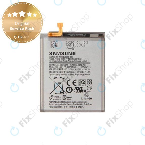 Батерия за Samsung A20e A202F, EB-BA202ABU, 3000mAh, GH82-20188A, Genuine Service Pack