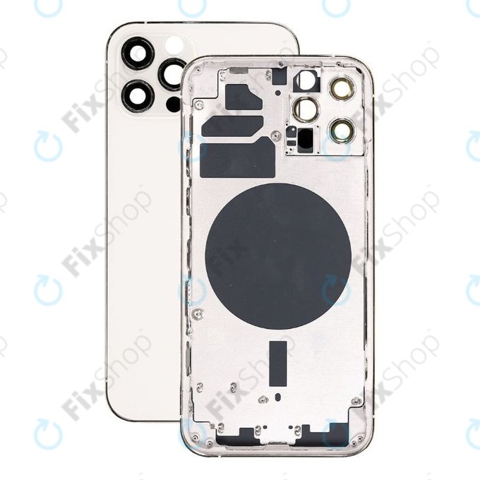 Заден калъф за iPhone 12 Pro, Сребро, Silver