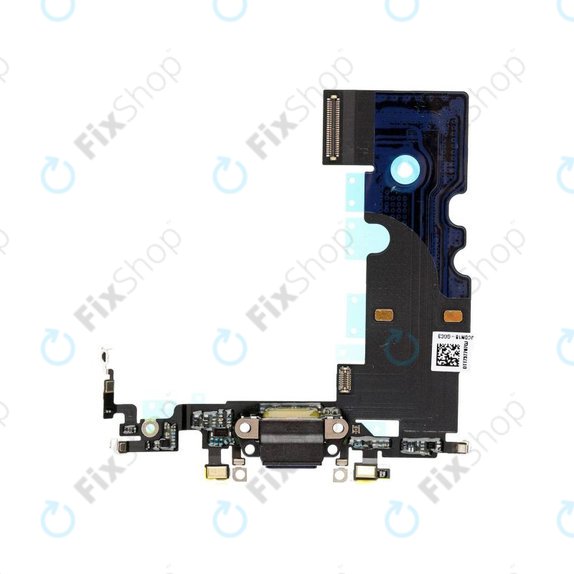 Конектор за зареждане с гъвкав кабел за iPhone SE (2nd Gen 2020), черен, Black