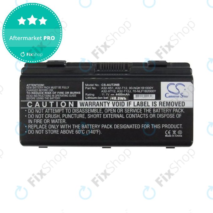 Батерия за Asus X51RL, T12Jg, T12C, X51L, 4400mAh, Li-Ion, 11.1V, A32-X51, HQ