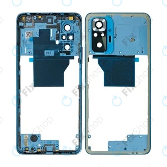 Средна рамка за Xiaomi Redmi Note 10 Pro, Glacier Blue