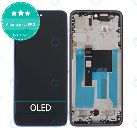 Дисплей OLED за Motorola Edge 50 Neo, Nautical Blue, Тъчскрийн с рамка