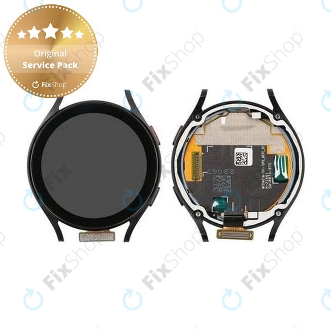 дисплей за Samsung Galaxy Watch 4 44mm R870, R875, тъчскрийн, рамка, черен, Black, GH97-26410A, Genuine Service Pack