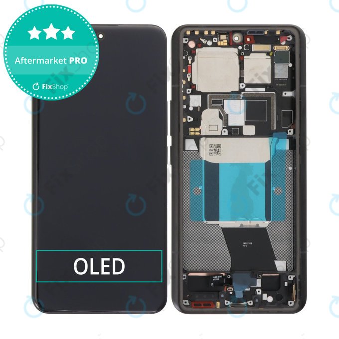 Дисплей OLED за Xiaomi 14 Ultra, Black, Тъчскрийн с рамка