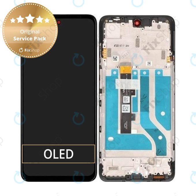 дисплей за Motorola Edge 20 Lite XT2139, Тъчскрийн и рамка, 5D68C19271, Genuine Service Pack