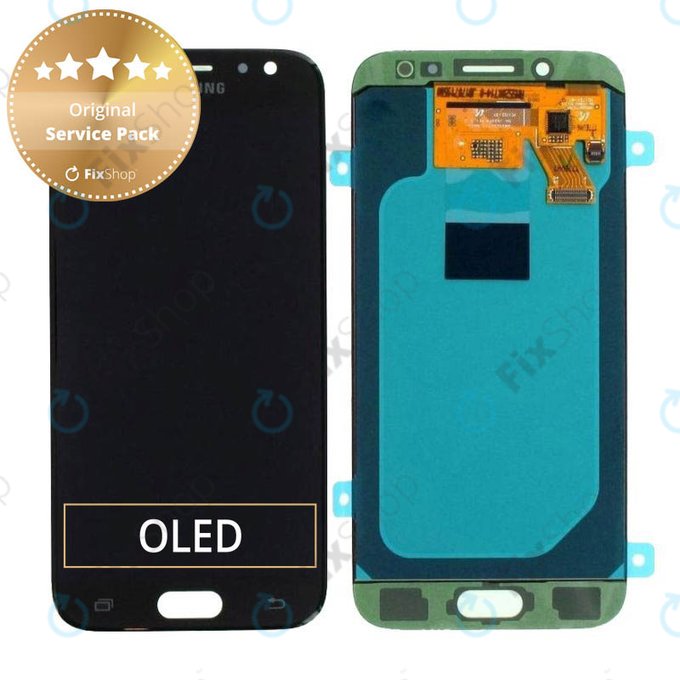 дисплей OLED за Samsung J5 J530F (2017), Тъчскрийн без рамка, GH97-20738A, GH97-20880A, черен, Black, Genuine Service Pack