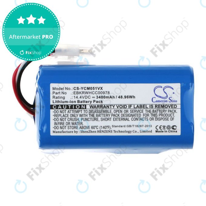 Батерия за iClebo ARTE YCR-M05, 3400mAh, Li-Ion, 14.4V, EBKRBKDL001039, HQ