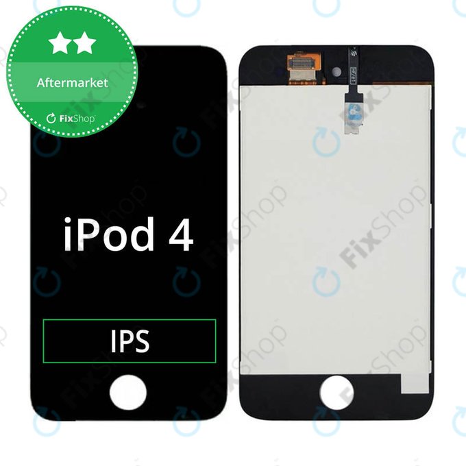 LCD дисплей за iPod Touch (4th Gen), Black, Тъчскрийн с рамка