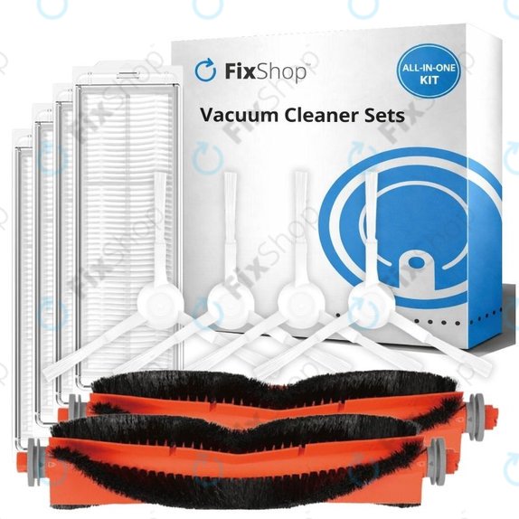 Комплект резервни части за Xiaomi Robot Vacuum S10, S10 EU, S12 (2x Основни четки, 4x Филтри, 4x Странични четки)