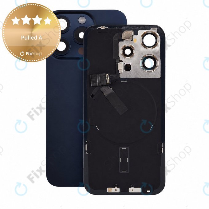 Стъкло на задния капак за iPhone 15 Pro, Blue Titanium, Pulled A