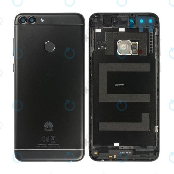 Капак на батерията с сензор за пръстови за Huawei P Smart FIG-L31, 02352NCC, 02351TEF, Black, Genuine Service Pack