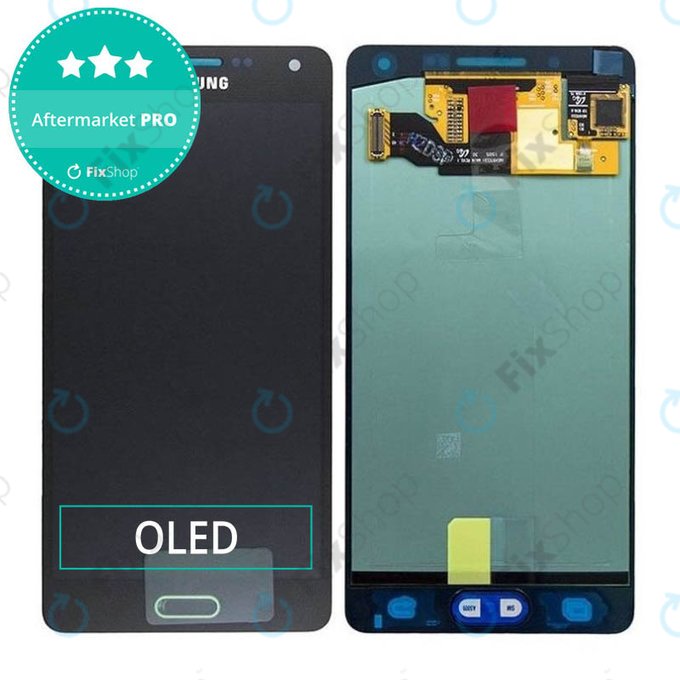 дисплей OLED за Samsung A5 A500F, Тъчскрийн без рамка, Midnight Black