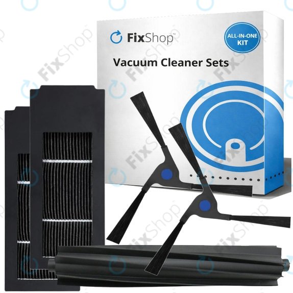 Комплект резервни части за Ecovacs Deebot X2 Omni (1x Основна четка, 2x Филтър, 2x Странична четка)