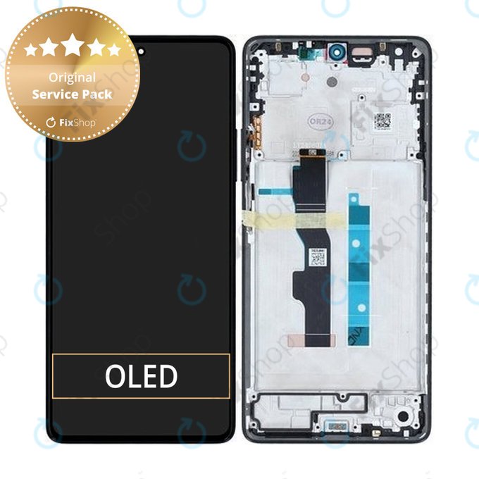 Дисплей за Xiaomi Redmi Note 13 5G 2312DRAABC, Graphite, Тъчскрийн с рамка, 5600020N1700 Genuine Service Pack