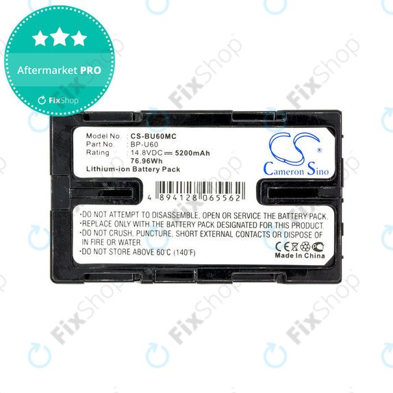 Батерия за Sony HD422, PMW-100, 200, PMV-Ex1, F3, 5200mAh, Li-Ion, 14.8V, BP-U60, HQ