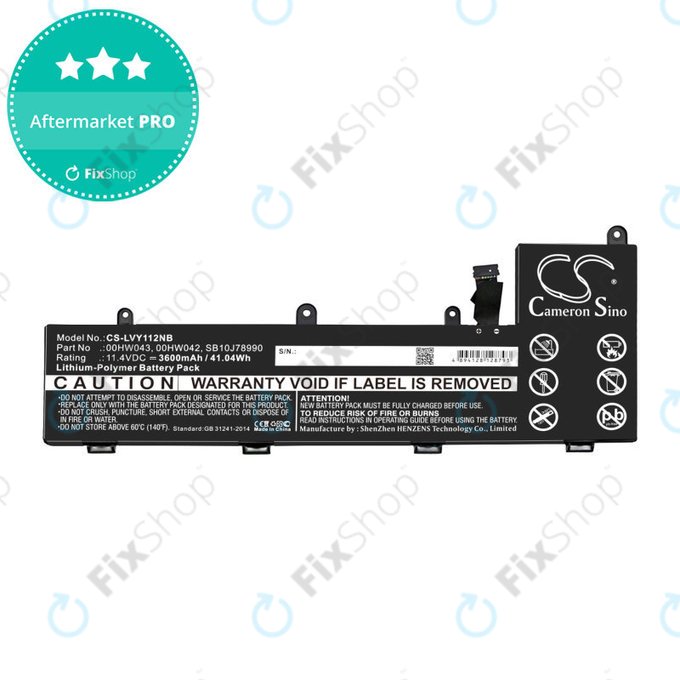 Батерия за Lenovo Yoga 11e, ThinkPad Yoga 11e ChromeBook 20, 3600mAh, Li-Pol, 11.4V, 00HW043, HQ
