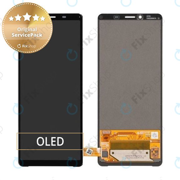 дисплей OLED за Sony Xperia 10 II, Тъчскрийн без рамка, 100629211, Genuine Service Pack